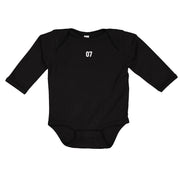 All Pro Onesie Long Sleeve Tee In Black