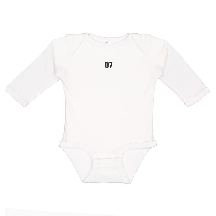 All Pro Onesie Long Sleeve Tee In White