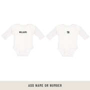 All Pro Onesie Long Sleeve Tee In White