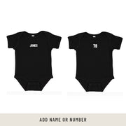 All Pro Onesie Short Sleeve Tee In Black
