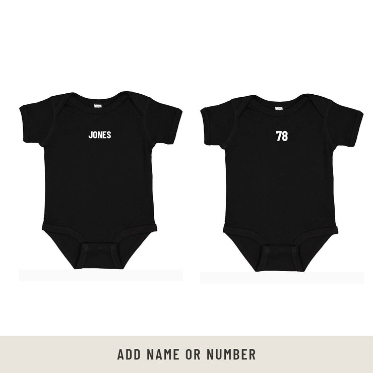 All Pro Onesie Short Sleeve Tee In Black