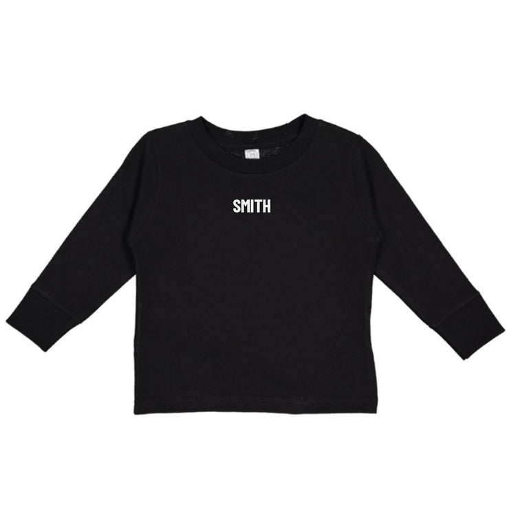 All Pro Toddler Long Sleeve Tee In Black