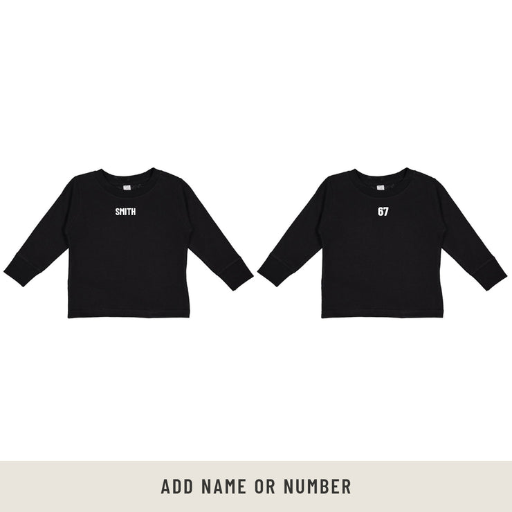 All Pro Toddler Long Sleeve Tee In Black