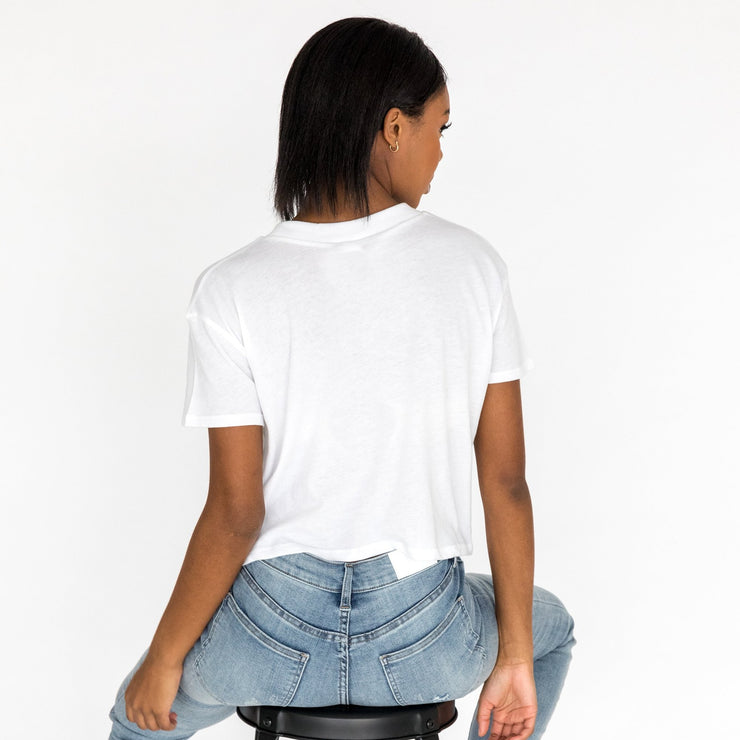 Crop Tee in White