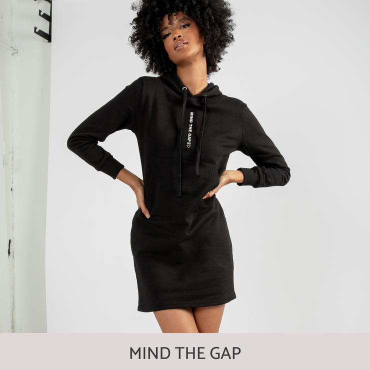 Hoodie Dress in Black Good Sport Apparel