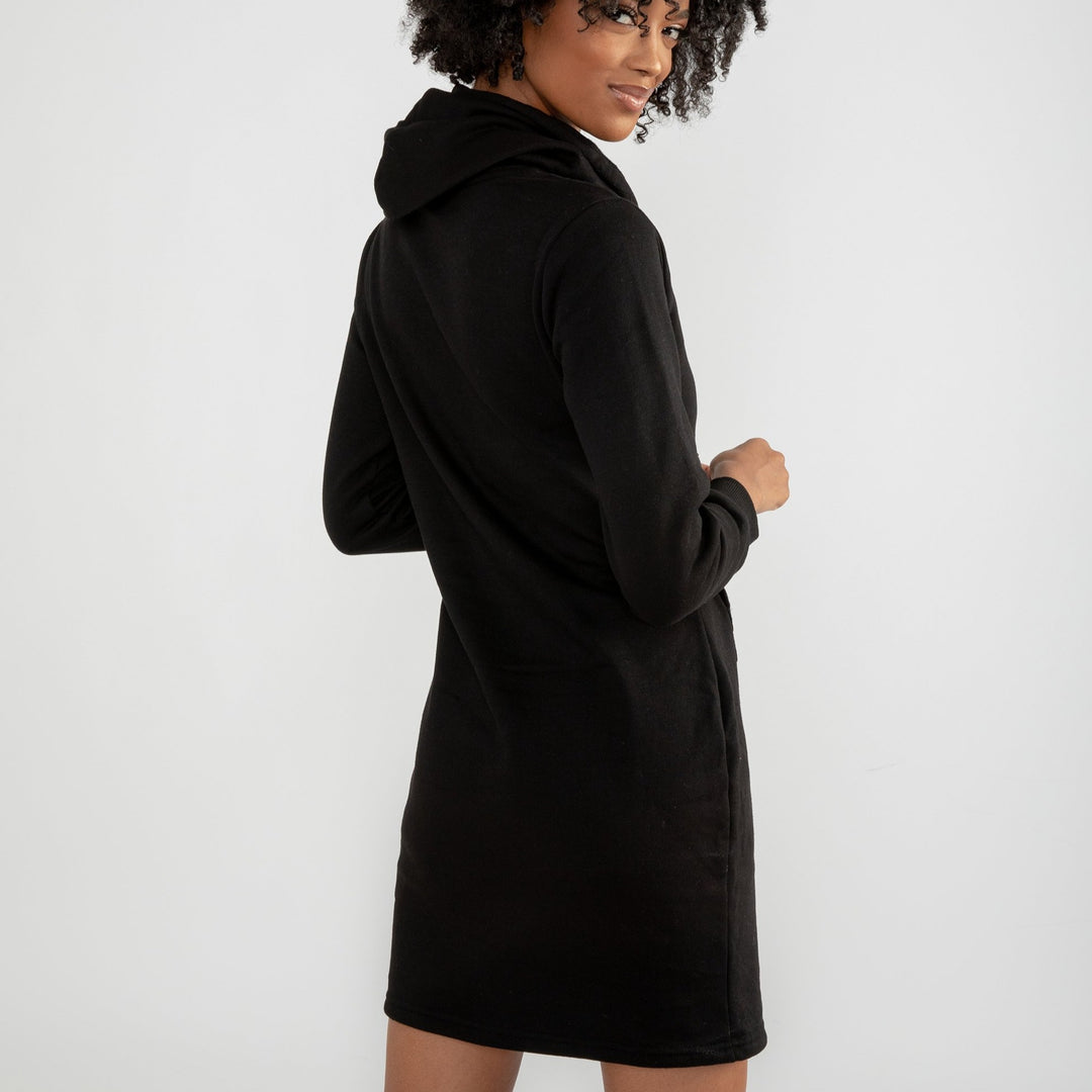 Hoodie Dress in Black Good Sport Apparel Hoodie Dress in Black Good Sport Apparel